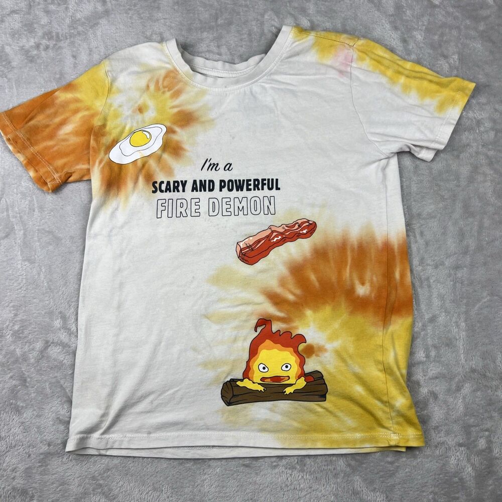 Studio Ghibli Howl’s Moving Castle T-shirt Youth Large Cream